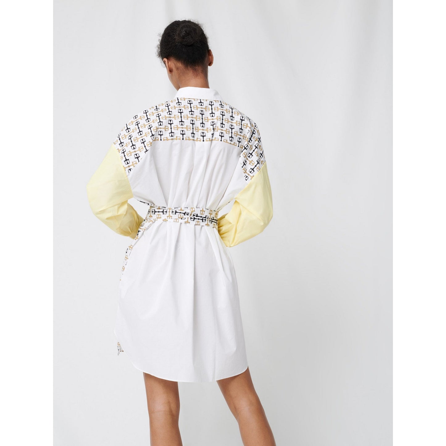 Rocsi Dress - White/Yellow