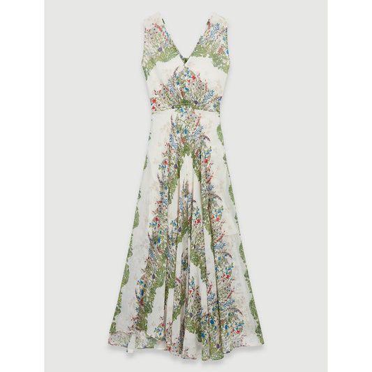 Rascalle Dress - Ecru / Green