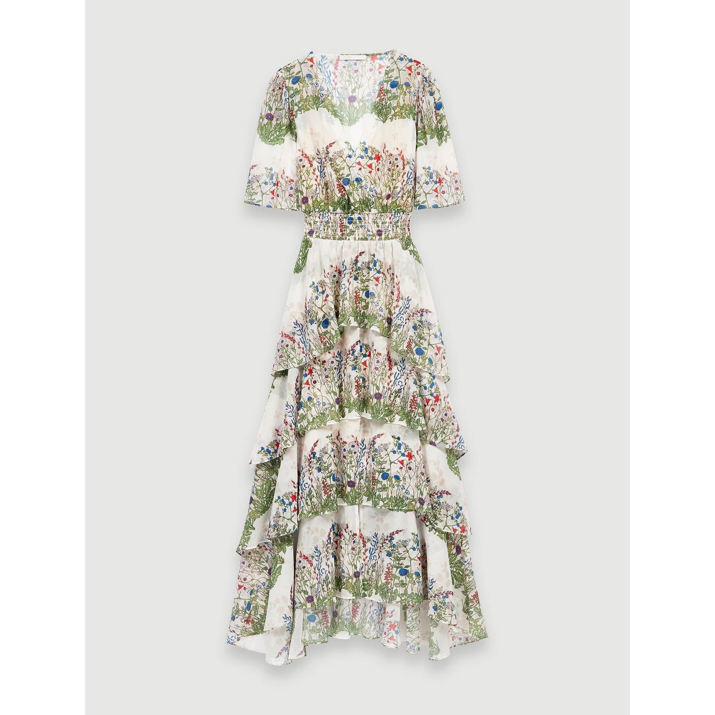 Raffle Dress - Ecru / Green