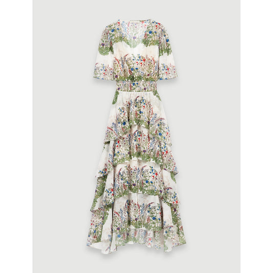 Raffle Dress - Ecru / Green