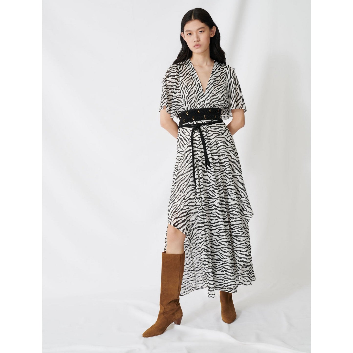 Rachelle Dress - Black / White