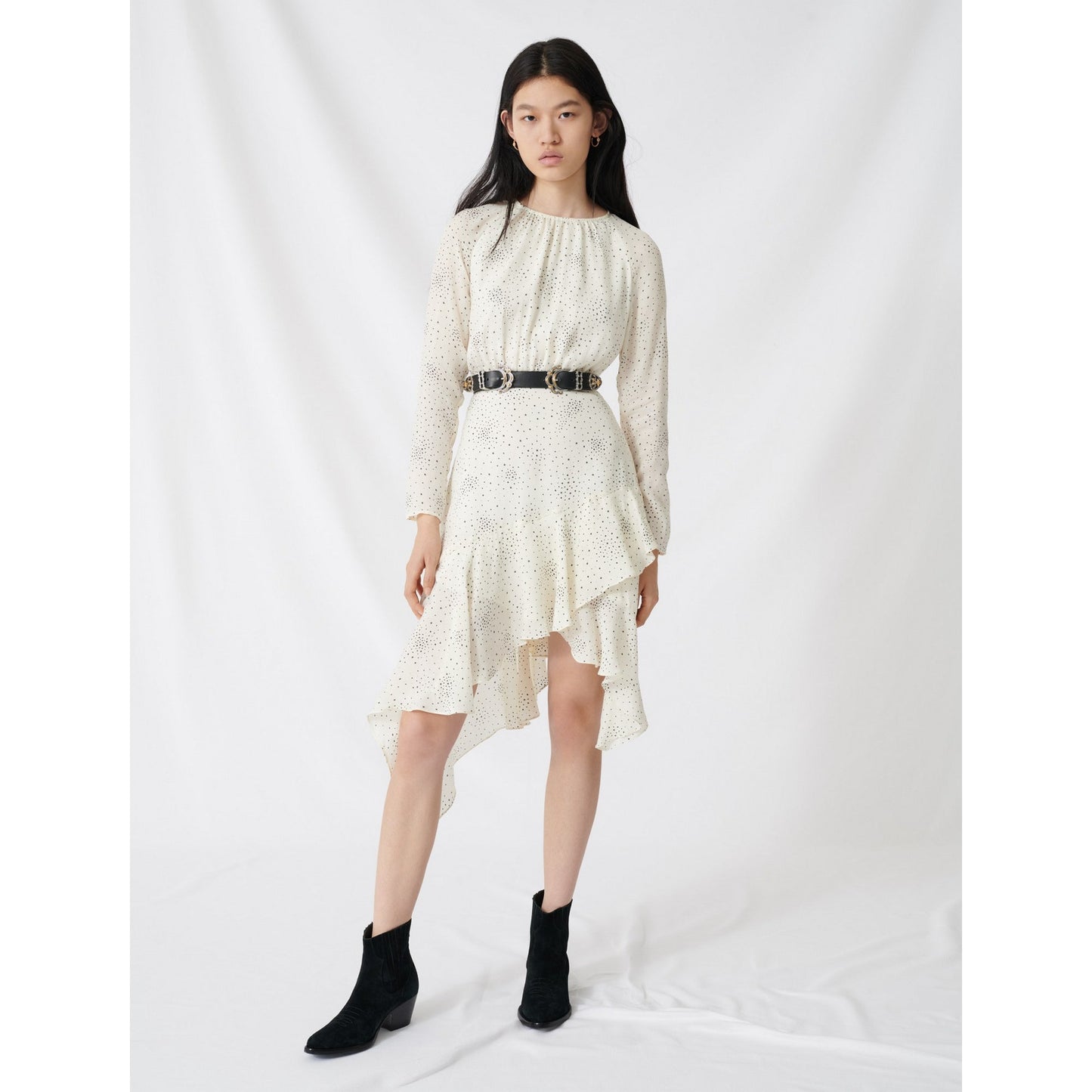 Reto Dress - Ecru / Black