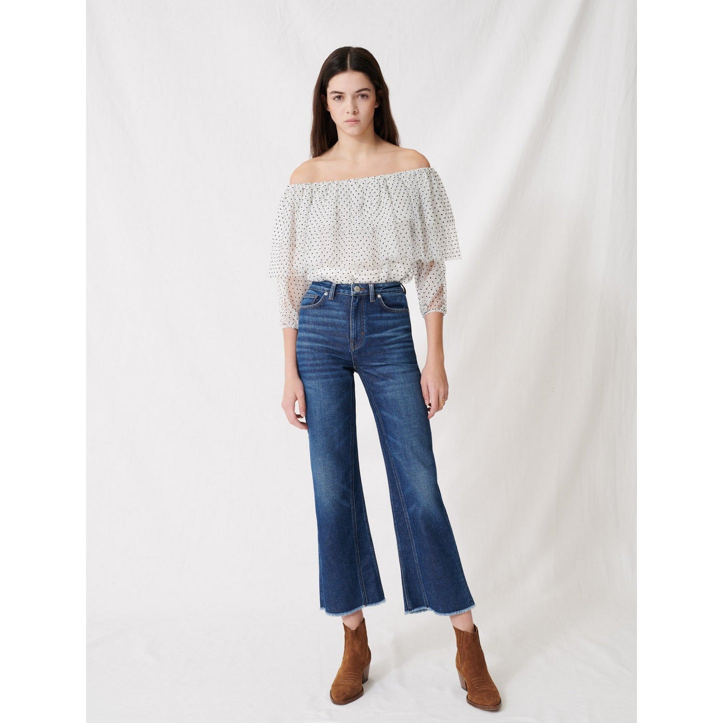 Liplume Top - White / Black