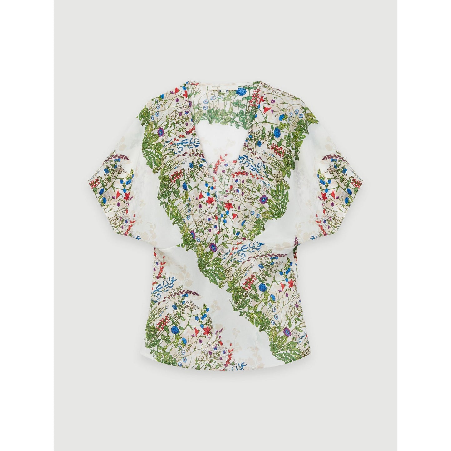 Liviere Top - Ecru / Green