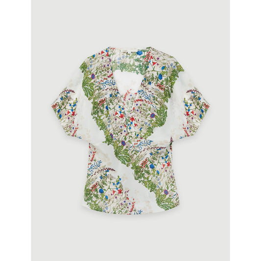 Liviere Top - Ecru / Green