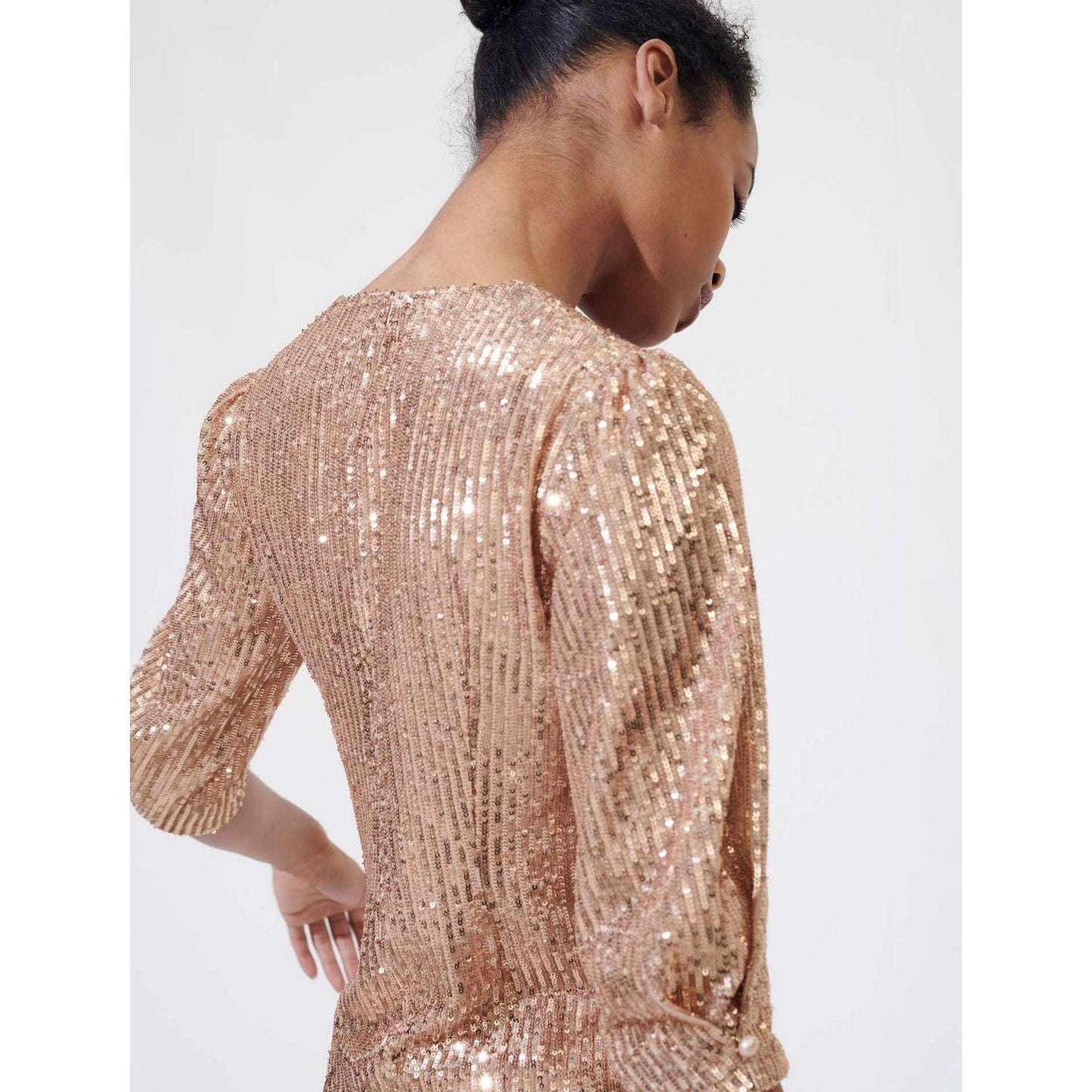 Lipaillette Top - Metal Pink