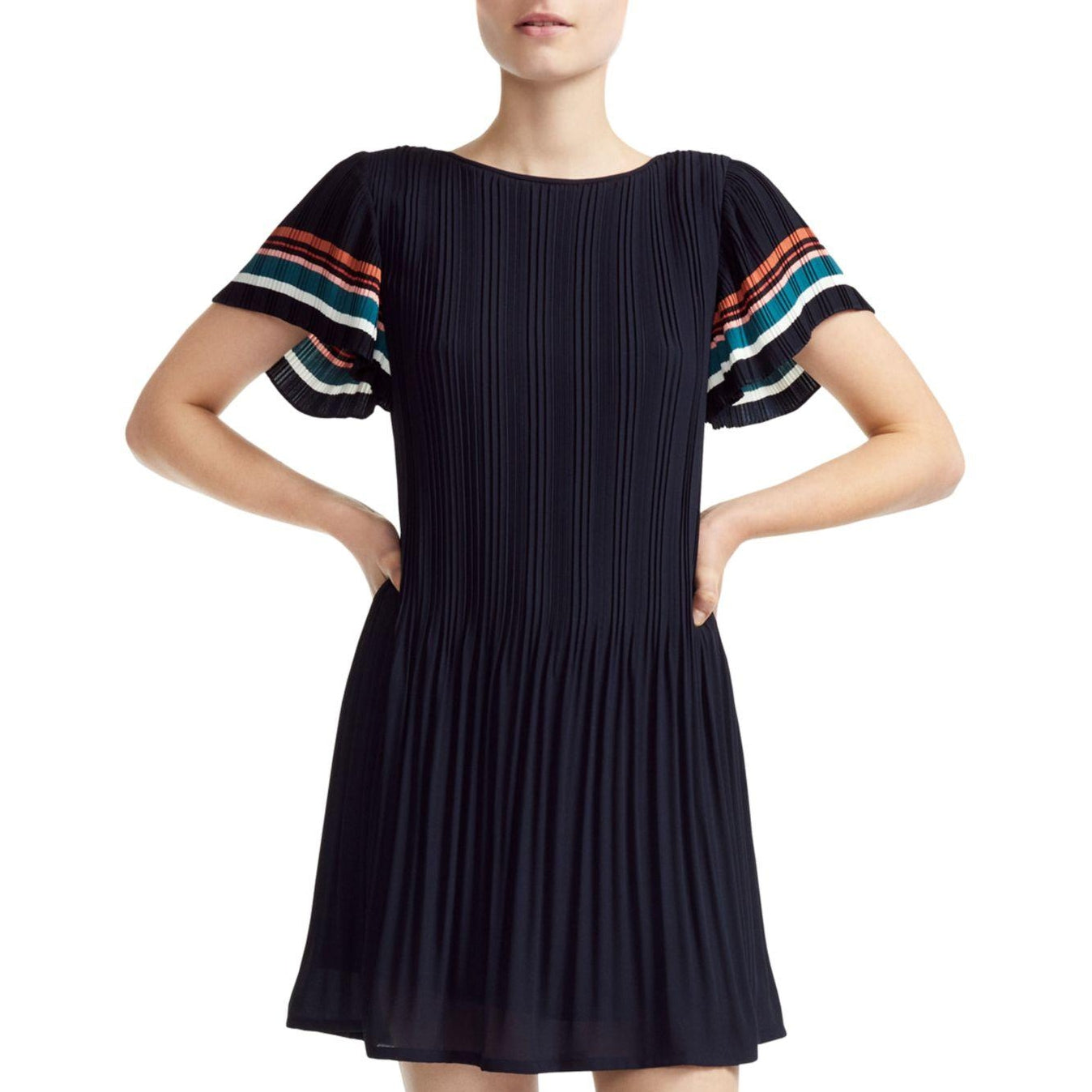 Rolini Pleated Mini Dress