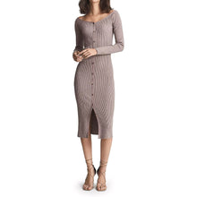 將圖片載入圖庫檢視器 Camille Knitted Button Through Midi Dress
