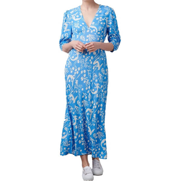 Zadie Printed Crepe Midi Dress