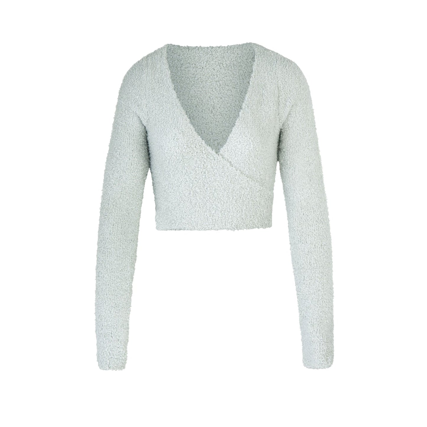 Cozy Knit Wrap Top
