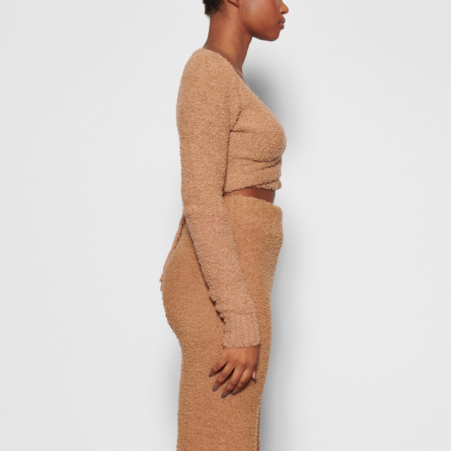 Cozy Knit Wrap Top