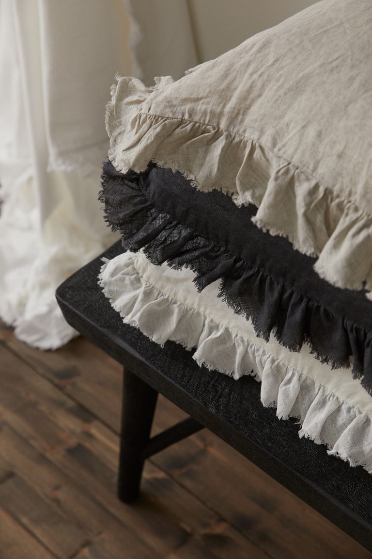 Linen cushion cover
