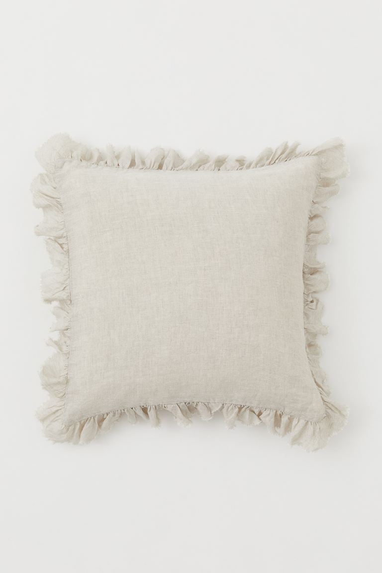 Linen cushion cover