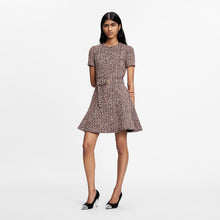 Load image into Gallery viewer, Belted Tweed Skater Dress
